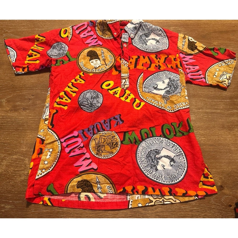 HAWAIIAN HOLIDAY SPORTSWEAR AOP VINTAGE 60's MADE IN HAWAII MEDIUM RARE SHIRT